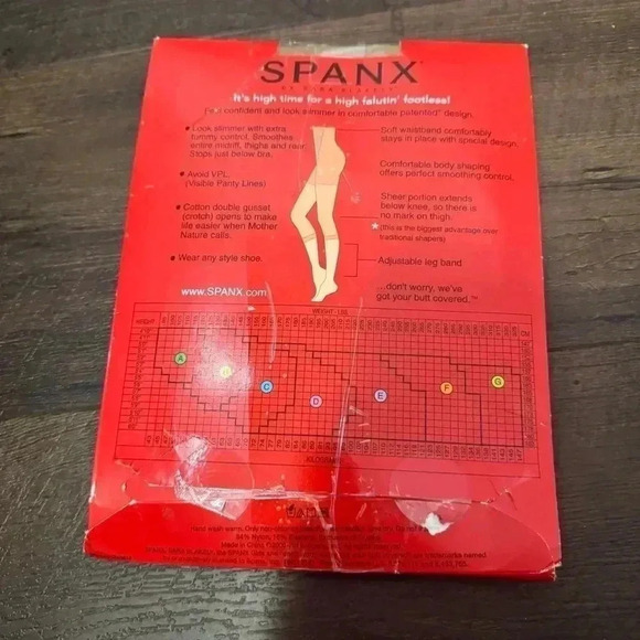 NWT SPANX Original Spanx® Shaping High-Waisted Footless Sheers E  / XXL - Picture 4 of 5